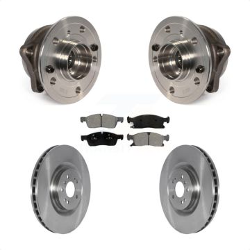 Front Hub Bearing Brake Rotor & Pads Kit For Mercedes-Benz ML350 GL350 GLS450 ML400 GL450 KBB-122878