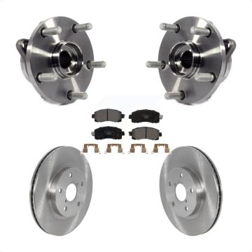 Front Hub Bearing Brake Rotor Pad Kit For Subaru Forester With 294mm Diameter KBB-122885
