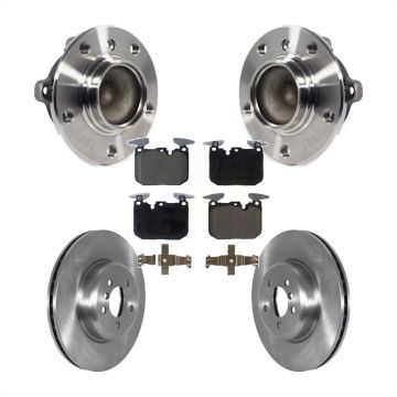 Front Hub Bearing Brake Rotor & Pads Kit For BMW 335i 435i M240i 340i 440i ActiveHybrid 3 KBB-122889