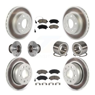 Front Rear Hub Bearing Coated Brake Rotor Pad Kit (10Pc) For Ram ProMaster 2500 3500 1500 KBB-123248