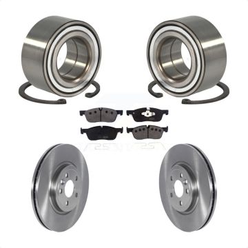 Front Wheel Bearing Disc Brake Rotors And Pads Kit For 2018 Land Rover Range Velar 2.0L KBB-123385