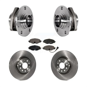 Front Hub Bearing Assembly Disc Brake Rotors And Pads Kit For Audi A3 Sportback e-tron KBB-123393