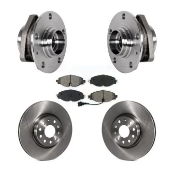 Front Hub Bearing Assembly Disc Brake Rotors And Pads Kit For Audi A3 Sportback e-tron KBB-123409