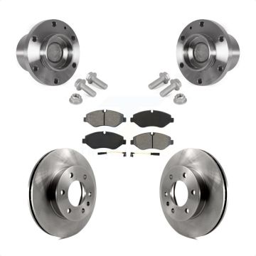 Front Hub Bearing Assembly Disc Brake Rotor Pad Kit For Sprinter 2500 Mercedes-Benz Dodge KBB-123413