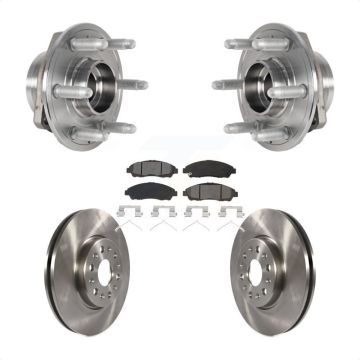 Front Hub Bearing Brake Rotor And Pad Kit For Chevrolet Traverse GMC Acadia Buick Enclave KBB-123417