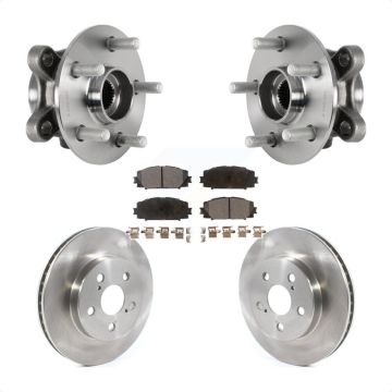 Front Hub Bearing Assembly Disc Brake Rotor Pads Kit For Toyota Corolla Prius Prime AWD-e KBB-123438