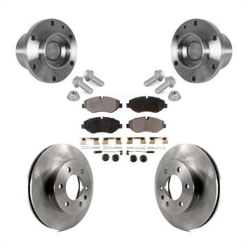 Front Hub Bearing Assembly Disc Brake Rotor Pad Kit For Sprinter 2500 Mercedes-Benz Dodge KBB-123441