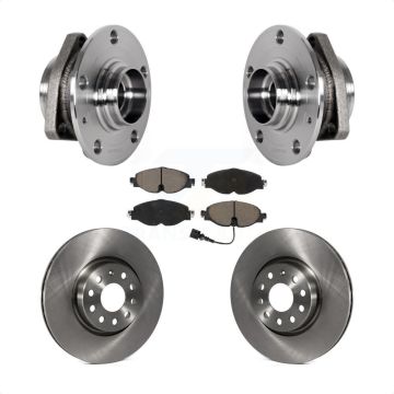 Front Hub Bearing Assembly Disc Brake Rotors And Pads Kit For Audi A3 Sportback e-tron KBB-123446