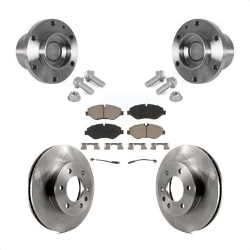 Front Hub Bearing Assembly Disc Brake Rotor Pad Kit For Sprinter 2500 Mercedes-Benz Dodge KBB-123451