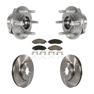 Front Hub Bearing Brake Rotor And Pad Kit For Chevrolet Traverse GMC Acadia Buick Enclave KBB-123455