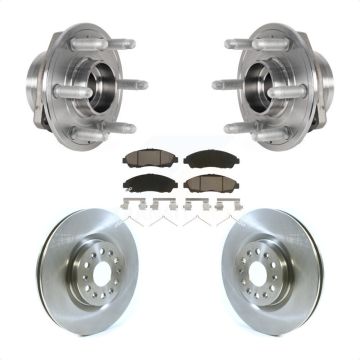 Front Hub Bearing Assembly Disc Brake Rotor & Pads Kit For Cadillac XT5 Buick Enclave XT6 KBB-123456