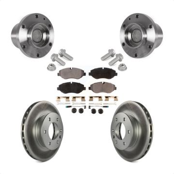 Front Hub Bearing Assembly Coat Brake Rotor Pad Kit For Sprinter 2500 Mercedes-Benz Dodge KBB-123470