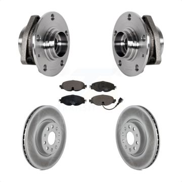 Front Hub Bearing Assembly Coated Disc Brake Rotor & Pad Kit For Audi A3 Sportback e-tron KBB-123477