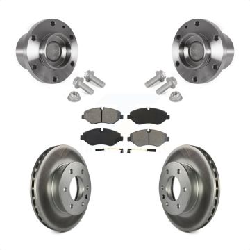Front Hub Bearing Assembly Coat Brake Rotor Pad Kit For Sprinter 2500 Mercedes-Benz Dodge KBB-123527