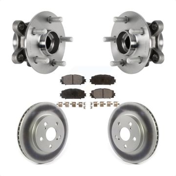 Front Hub Bearing Assembly Coat Brake Rotor Pads Kit For Toyota Corolla Prius Prime AWD-e KBB-123584