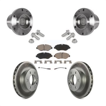 Front Hub Bearing Assembly Coat Brake Rotor Pad Kit For Sprinter 2500 Mercedes-Benz Dodge KBB-123660