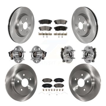 Front Rear Hub Bearing Brake Rotor And Pad Kit (10Pc) For Toyota Camry Lexus ES350 ES300h KBB-125341