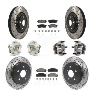 Front Rear Hub Bearing Coat Brake Rotor Pads Kit (10Pc) For Lexus NX300 NX200t NX300h FWD KBB-125492