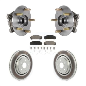Front Hub Bearing Assembly Coat Brake Rotor Pad Kit For Lexus RX350 RX450h RX350L RX450hL KBB-125856