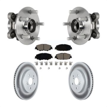 Front Hub Bearing Assembly Coated Disc Brake Rotor Pad Kit For Toyota Corolla Prius Prime KBB-125861