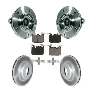 Front Hub Bearing Coated Brake Rotor Pads Kit For BMW 335i xDrive 435i Gran Coupe 340i GT KBB-125869