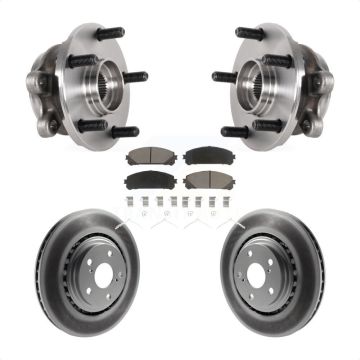 Front Hub Bearing Assembly Coated Disc Brake Rotor Pads Kit For Lexus NX300 NX200t NX300h KBB-125870