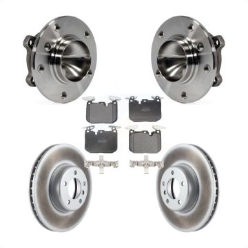 Front Hub Bearing Coated Brake Rotor Pad Kit For BMW 328i With 340mm Diameter KBB-126022