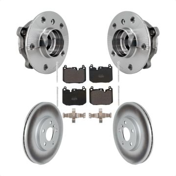 Front Hub Bearing Coated Brake Rotor Pad Kit For Mini Cooper Clubman S With Sport Package KBB-126031