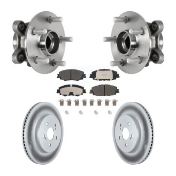 Front Hub Bearing Assembly Coated Disc Brake Rotor Pad Kit For Toyota Corolla Prius Prime KBB-126039
