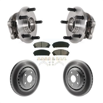 Front Hub Bearing Assembly Coated Disc Brake Rotor Pads Kit For Lexus NX300 NX200t NX300h KBB-126167