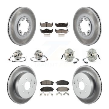 Front Rear Hub Bearing Coated Brake Rotor Pad Kit (10Pc) For Nissan Pathfinder From 08 04 KBB-126257