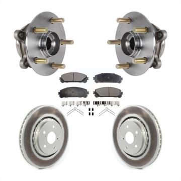 Front Hub Bearing Assembly Coat Brake Rotor Pad Kit For Lexus RX350 RX450h RX350L RX450hL KBB-126262