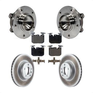 Front Hub Bearing Coated Brake Rotor Pad Kit For BMW 328i With 340mm Diameter KBB-126280