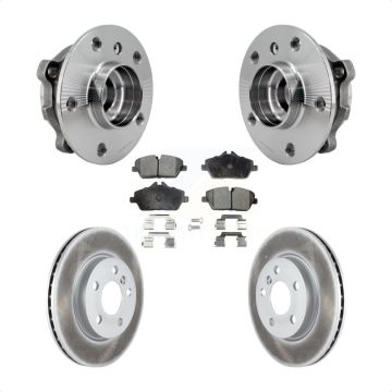 Front Hub Bearing Assembly Coated Disc Brake Rotors And Ceramic Pads Kit For Mini Cooper KBB-126290
