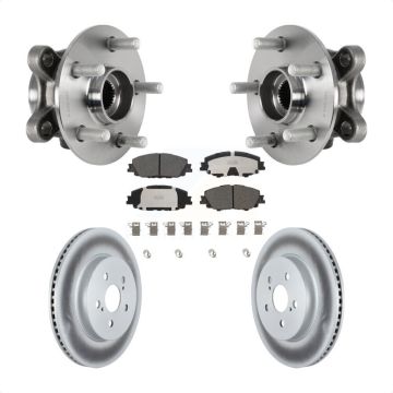 Front Hub Bearing Assembly Coated Disc Brake Rotor Pad Kit For Toyota Corolla Prius Prime KBB-126298