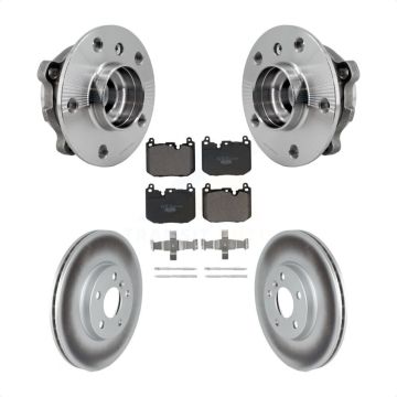 Front Hub Bearing Coated Brake Rotor Pad Kit For Mini Cooper Clubman S With Sport Package KBB-126299