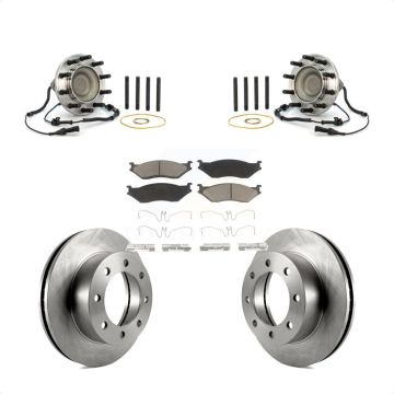 Front Hub Bearing Brake Rotor & Pad Kit For Ford F-450 Super Duty 4 X 2 With 8 Lug Wheels KBB-126380