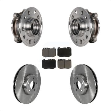 Front Hub Bearing Assembly Disc Brake Rotors And Pads Kit For Mercedes-Benz C300 C400 KBB-126386