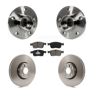 Front Hub Bearing Brake Rotor Pad Kit For 2017 Volvo XC60 With 328mm Diameter KBB-126391