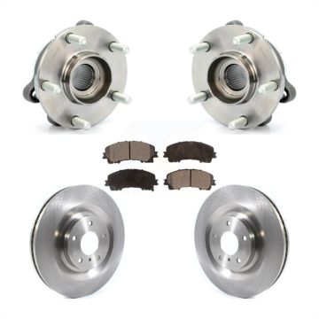 Front Hub Bearing Assembly Disc Brake Rotors And Pads Kit For 2019-2021 INFINITI QX50 KBB-126411