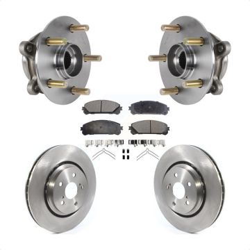 Front Hub Bearing Assembly Disc Brake Rotor Pad Kit For Lexus RX350 RX450h RX350L RX450hL KBB-126413