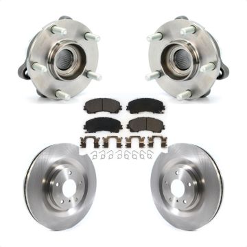 Front Hub Bearing Assembly Disc Brake Rotors And Pads Kit For 2019-2021 INFINITI QX50 KBB-126504