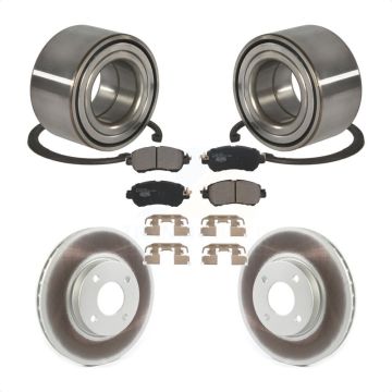 Front Wheel Bearing Coated Disc Brake Rotors And Ceramic Pads Kit For Nissan Kicks Versa KBB-126742