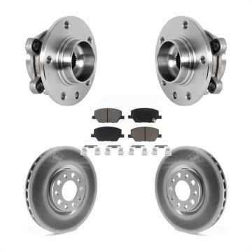 Front Hub Bearing Assembly Coated Brake Rotor Pad Kit For Jeep Compass Renegade Fiat 500X KBB-127232