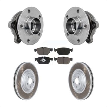 Front Hub Bearing Coat Brake Rotor Pad Kit For Volvo XC90 With 366mm Diameter KBB-127237