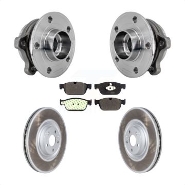 Front Hub Bearing Coat Brake Rotor Pad Kit For Volvo XC90 With 366mm Diameter KBB-127317