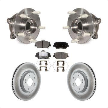 Front Hub Bearing Assembly Coated Disc Brake Rotors And Pads Kit For Hyundai Nexo KBB-127335