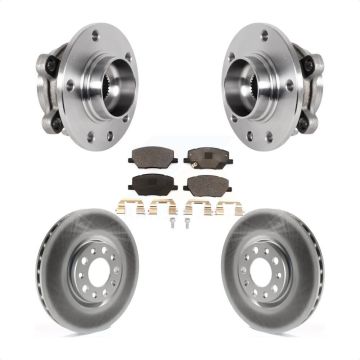 Front Hub Bearing Assembly Coated Brake Rotor Pad Kit For Jeep Compass Renegade Fiat 500X KBB-127439
