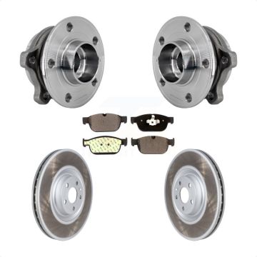 Front Hub Bearing Coat Brake Rotor Pad Kit For Volvo XC90 With 366mm Diameter KBB-127452