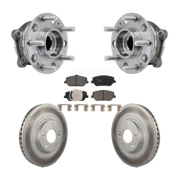 Front Hub Bearing Assembly Coated Disc Brake Rotor Pad Kit For 2019-2020 Hyundai Santa Fe KBB-127459